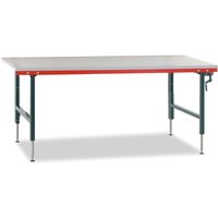 Rocholz Packtisch mit Waage bis 60 kg, HxBxT 690-960 x 2.000 x 920 mm von Rocholz