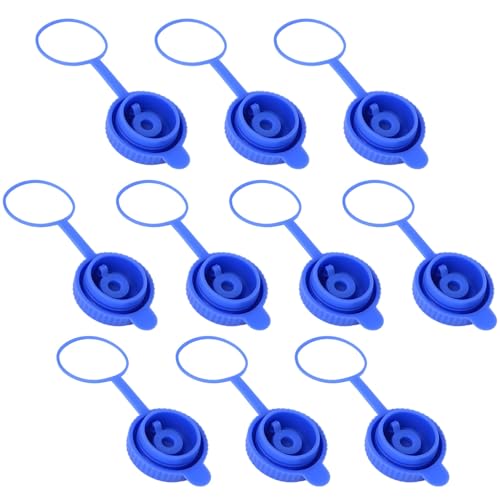 Packool 10 Pcs Water Jug Caps, Reusable Silicone Water Bottle Caps, Leak-Proof Bottle Sealing Lids, Replacement for 2-5 Gallon Dispenser Bottles, Universal Fit 2.2-2.4" (55-60 mm) Spout von Packool