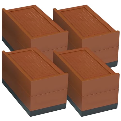 Packool 4 Stück robuste Betterhöhungen für Wohnheime, extra hohe Möbelerhöhungen für Couch, Sofa, Bett, Tische, Stühle, Verstellbarer, stapelbarer Möbellift. Packool 4 Stück robuste Betterhöhungen für Wohnheime, extra hohe Möbelerhöhungen für Couch, Sofa, Bett, Tische, Stühle, Verstellbarer, stapelbarer Möbellift. von Packool