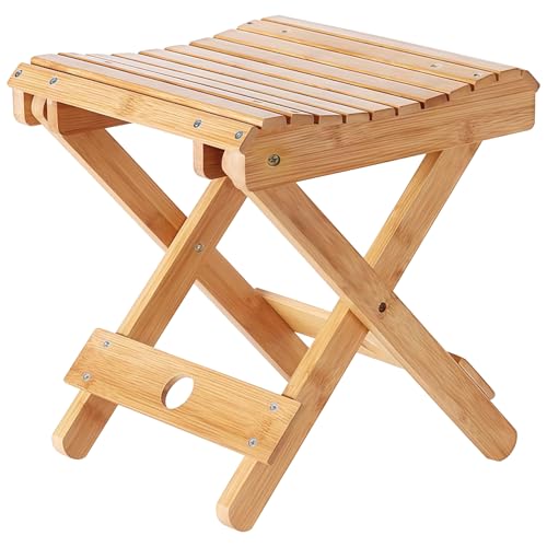 Packool Bambus Sauna Stuhl, tragbarer Dampf Sauna Sitz Multipurpose Klappstuhl Klappstuhl für Indoor Outdoor Camping Angeln Packool Bambus Sauna Stuhl, tragbarer Dampf Sauna Sitz Multipurpose Klappstuhl Klappstuhl für Indoor Outdoor Camping Angeln von Packool