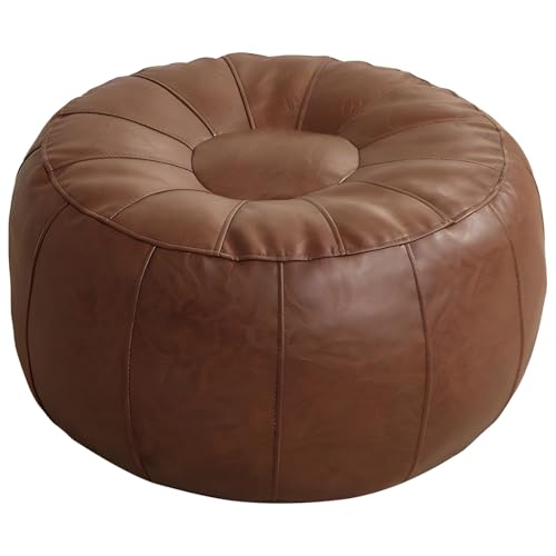 Packool Bezug für marokkanischen Ottoman-Pouf ohne Füllung, 50,8 x 30,5 cm, Fußhocker aus Kunstleder, Aufbewahrungslösung, Sitzsack, Bodenkissen Packool Bezug für marokkanischen Ottoman-Pouf ohne Füllung, 50,8 x 30,5 cm, Fußhocker aus Kunstleder, Aufbewahrungslösung, Sitzsack, Bodenkissen von Packool