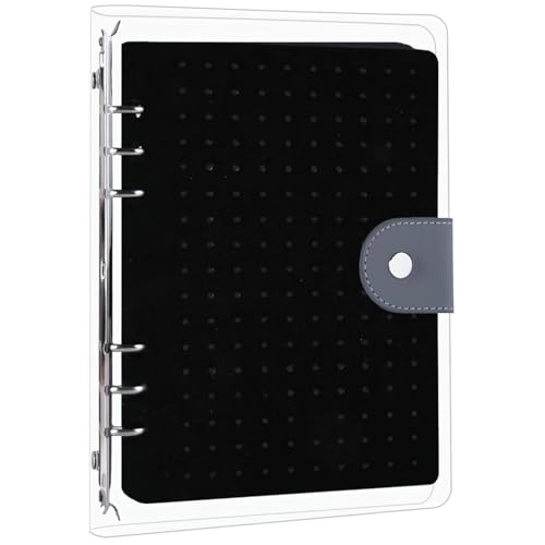 Packool Sammel-Pins-Sichtbuch, 8-seitige Filz-Pin-Tasche mit 350 Löchern, A5-Reise-Pin-Ordner mit Reißverschluss, inklusive transparenter Hüllen, Schwarze Hartschale, ideal für Pin-Sammler Packool Sammel-Pins-Sichtbuch, 8-seitige Filz-Pin-Tasche mit 350 Löchern, A5-Reise-Pin-Ordner mit Reißverschluss, inklusive transparenter Hüllen, Schwarze Hartschale, ideal für Pin-Sammler von Packool