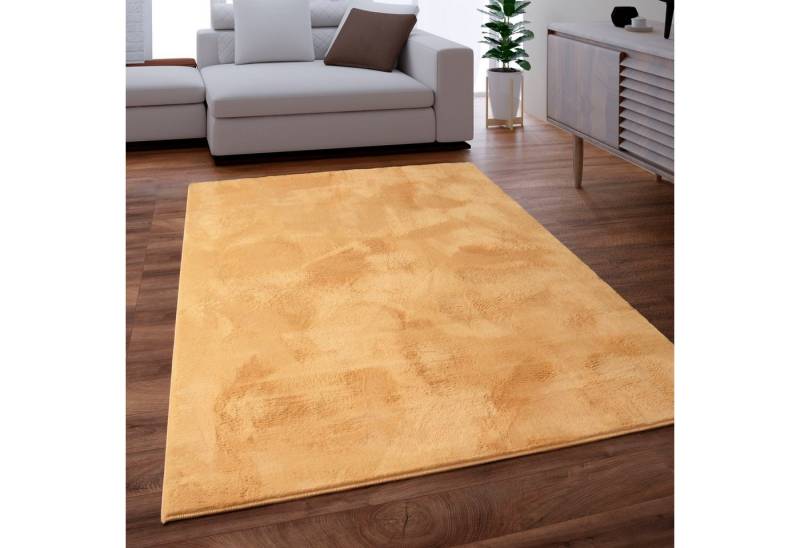 Paco Home Fellteppich Kunstfell Soft 380, rechteckig, Höhe: 14 mm, Langflor, Kuschelteppich - besonders weich, Uni-Farben von Paco Home