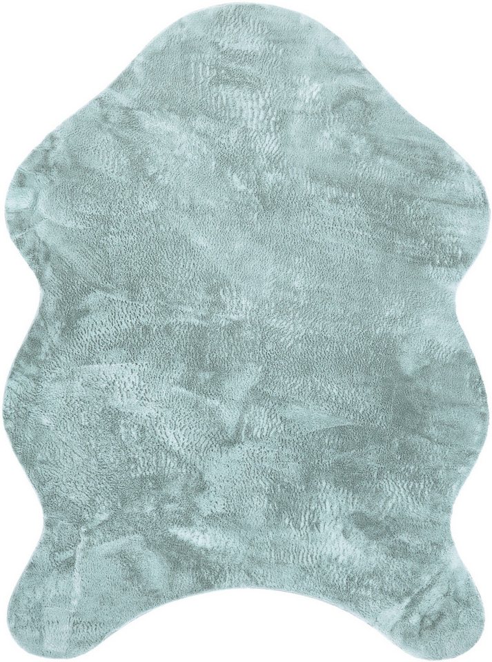 Paco Home Fellteppich Pelt 640, fellförmig, Höhe: 16 mm, Kunstfell, Uni Farben, sehr weicher Flor von Paco Home