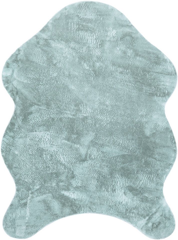 Paco Home Fellteppich Pelt 640, fellförmig, Höhe: 16 mm, Kunstfell, Uni Farben, sehr weicher Flor von Paco Home