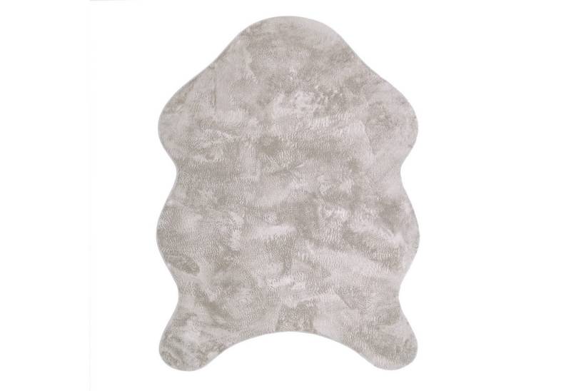 Paco Home Fellteppich Pelt 640, fellförmig, Höhe: 16 mm, Kunstfell, Uni Farben, sehr weicher Flor von Paco Home