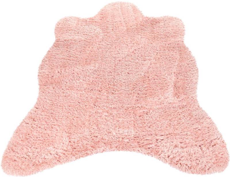 Paco Home Fellteppich Zotty 450, fellförmig, Höhe: 54 mm, Kunstfell, weicher Hochflor, einfarbig, auch als Bettvorleger geeignet von Paco Home