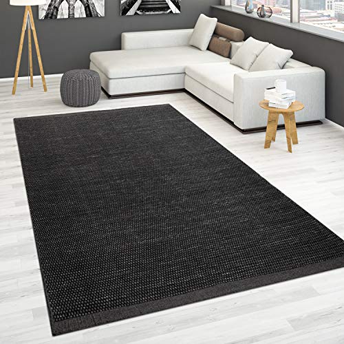 Paco Home Handgewebter Teppich Flachgewebe 100% Wolle Skandinavischer Stil in vers. Farben, Grösse:80x150 cm, Farbe:Anthrazit Paco Home Handgewebter Teppich Flachgewebe 100% Wolle Skandinavischer Stil in vers. Farben, Grösse:80x150 cm, Farbe:Anthrazit von Paco Home