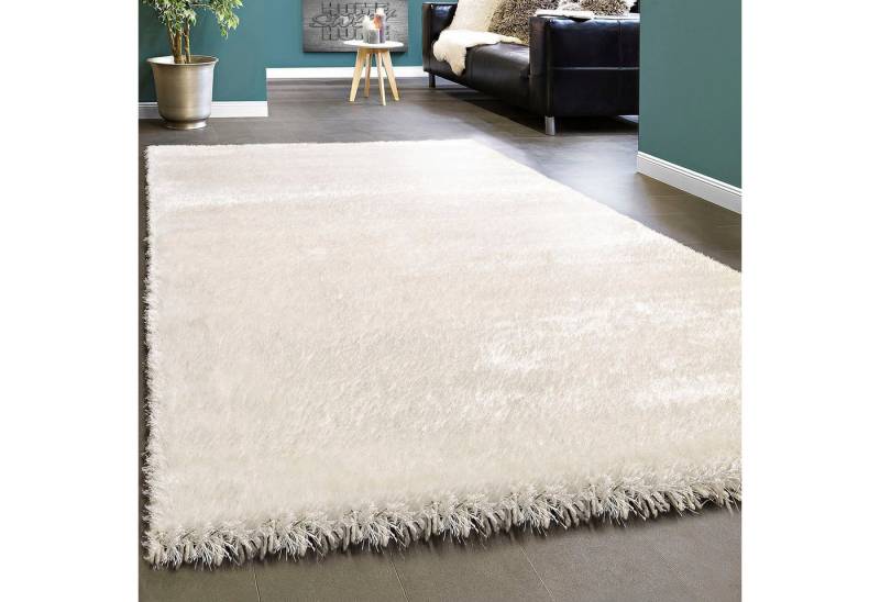 Paco Home Hochflor-Teppich Touch 100, rechteckig, Höhe: 49 mm, weicher Uni Shaggy mit Glanz Garn, Wohnzimmer Paco Home Hochflor-Teppich Touch 100, rechteckig, Höhe: 49 mm, weicher Uni Shaggy mit Glanz Garn, Wohnzimmer von Paco Home