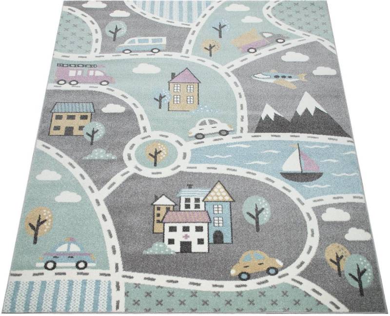 Paco Home Kinderteppich Capri 318, rechteckig, Höhe: 9 mm, Straßen-Spiel-Teppich, Kinderzimmer Paco Home Kinderteppich Capri 318, rechteckig, Höhe: 9 mm, Straßen-Spiel-Teppich, Kinderzimmer von Paco Home