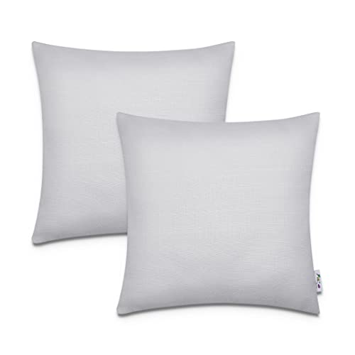 Paco Home 2er Set Kissenbezug 45x45 Dekokissen Kopfkissen Kissenhülle Wetterfest Mehrfarbig Zierkissenbezug Outdoor, Farbe:Grau 2, Sets:2pcs-Set von Paco Home
