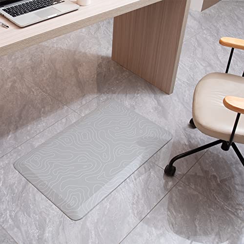 Paco Home Anti Müdigkeitsmatte Gegen Müdigkeit Schreibtisch Anti-Ermüdungsmatte Stehtisch Ergonomische Fußmatte Büro Steharbeitsplätze 50x80 Stehmatte von Paco Home