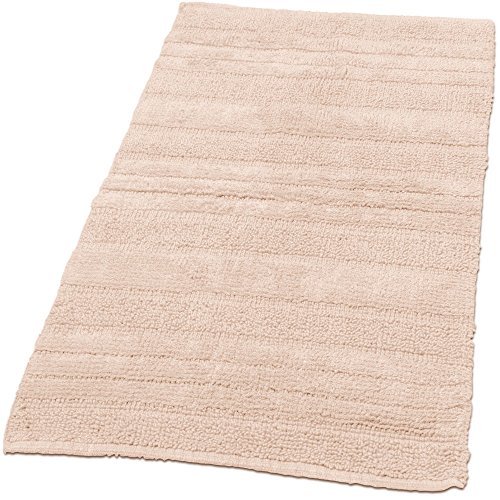 Paco Home Badematten Badezimmermatte Badteppiche Baumwolle in Uni versch. Farben u. Größen, Grösse:50x55 cm, Farbe:Beige von Paco Home