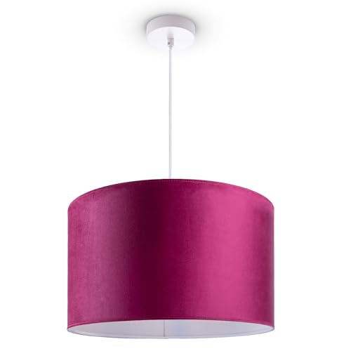 Paco Home Deckenlampe Pendelleuchte Hängelampe Wohnzimmer Esszimmer Schlafzimmer Lampenschirm Velours Industrial Samt E27 1,5m Textilkabel Kürzbar Paco Home Deckenlampe Pendelleuchte Hängelampe Wohnzimmer Esszimmer Schlafzimmer Lampenschirm Velours Industrial Samt E27 1,5m Textilkabel Kürzbar von Paco Home