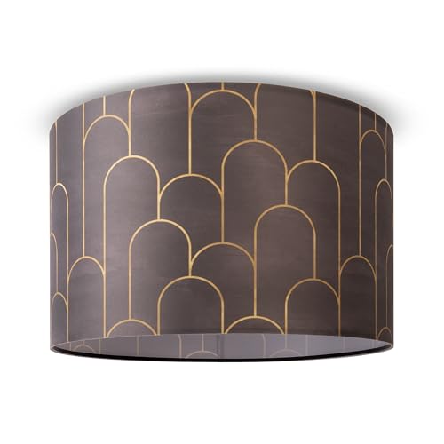 Paco Home Deckenlampe Wohnzimmer Deckenleuchte Esstisch Lampenschirm Stoff Modern Abstrakt E27 von Paco Home