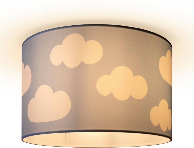 Paco Home Deckenleuchte Hugo Cosmo, ohne Leuchtmittel, Deckenleuchte Kinderzimmer Kinder Lampe Wolke Stoffschirm Rund E27 von Paco Home