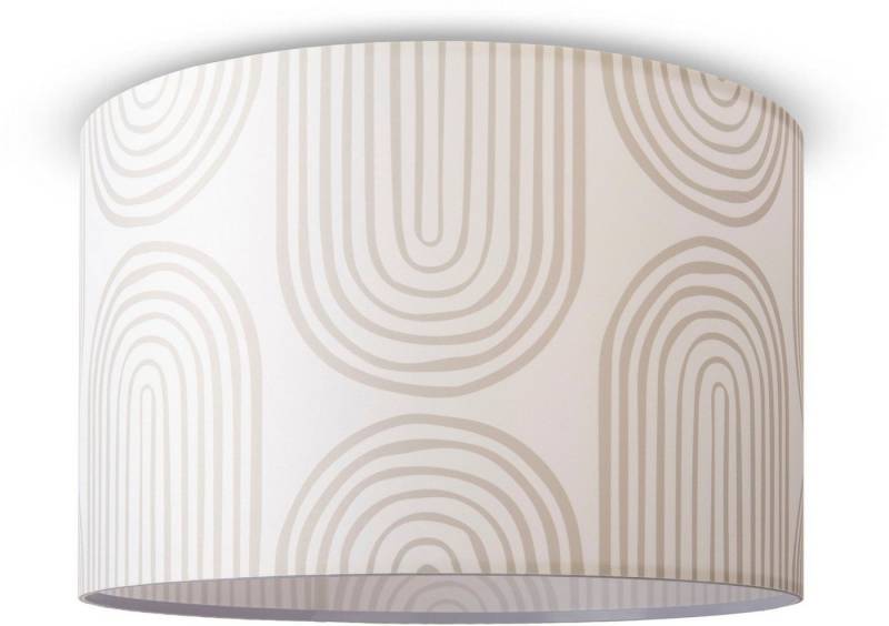 Paco Home Deckenleuchte Hugo Pillar, ohne Leuchtmittel, Deckenleuchte Mit Lampenschirm Esstisch Schirmlampe Decke Abstrakt von Paco Home