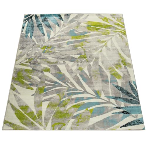 Paco Home Designer Teppich Wohnzimmer Ausgefallen Farbkombination Jungle Design Mehrfarbig, Grösse:160x220 cm von Paco Home
