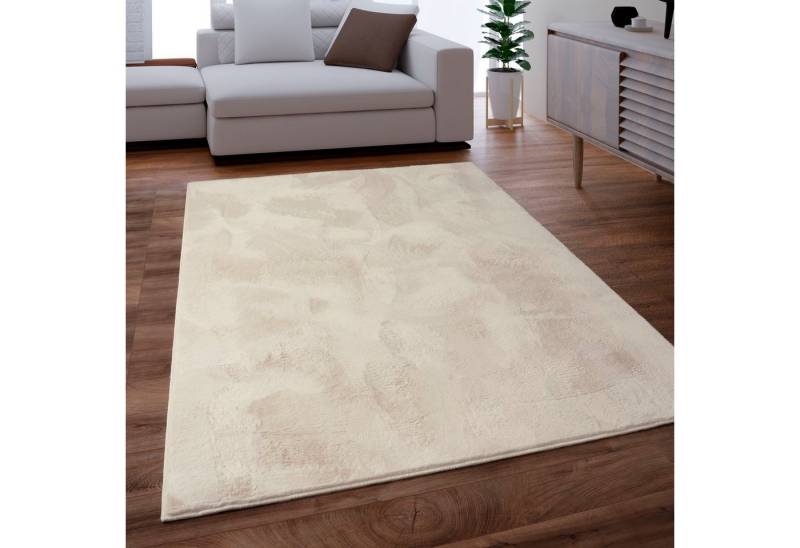 Paco Home Fellteppich Kunstfell Soft 380, rechteckig, Höhe: 14 mm, Langflor, Kuschelteppich - besonders weich, Uni-Farben von Paco Home