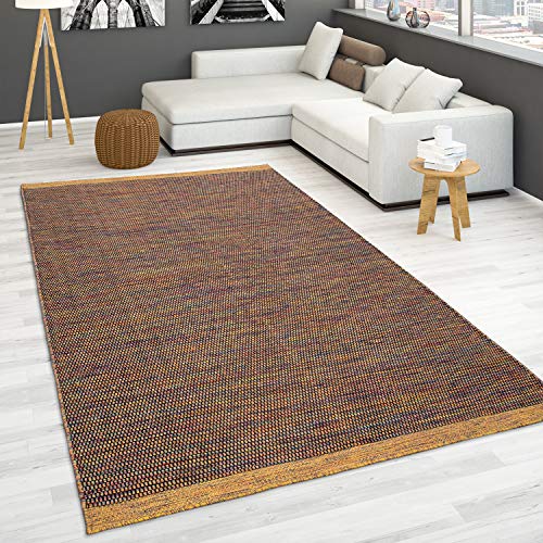 Paco Home Handgewebter Teppich Flachgewebe 100% Wolle Skandinavischer Stil in vers. Farben, Grösse:120x170 cm, Farbe:Bunt von Paco Home