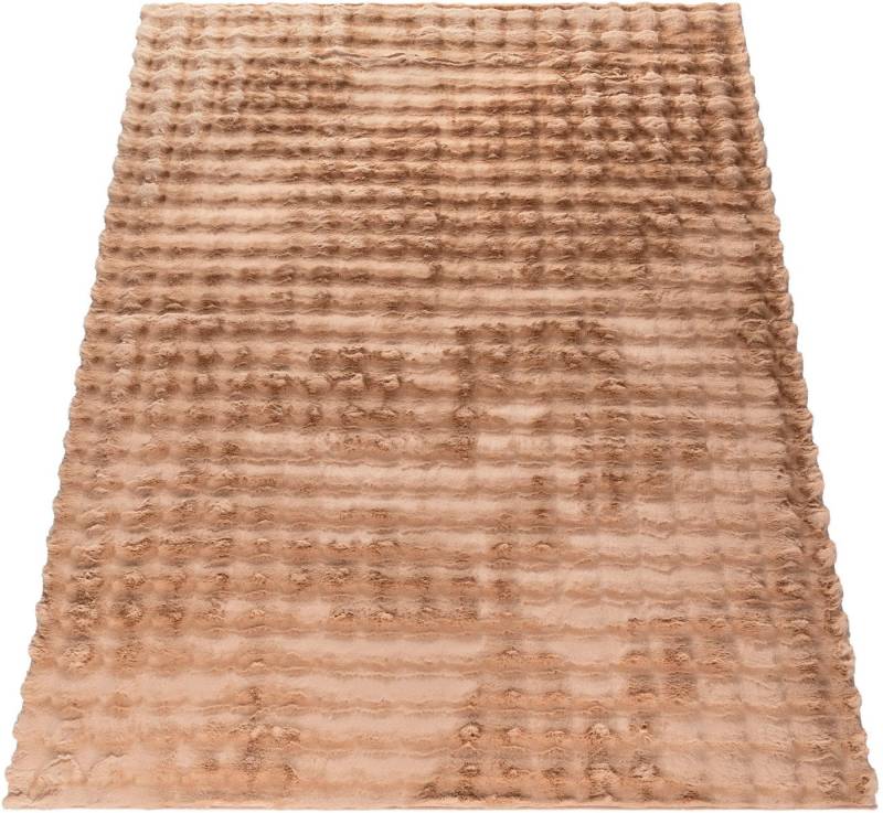 Paco Home Hochflor-Teppich Arnheim 741, rechteckig, Höhe: 34 mm, Uni Farben, modernes Design, besonders weich, Hoch-Tief Effekt von Paco Home