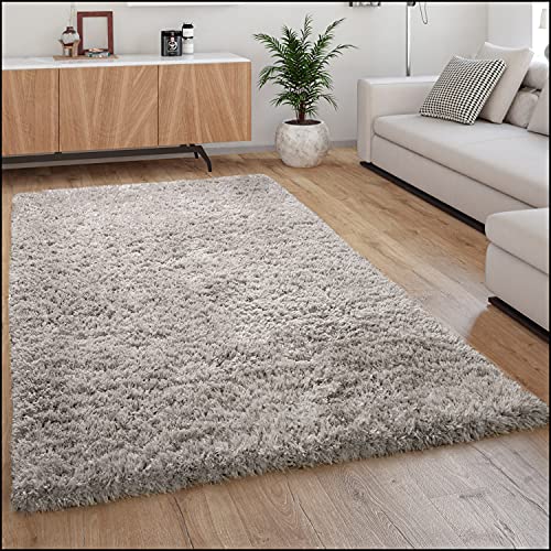 Paco Home Hochflor Teppich Kuschelig Modern Shaggy Flokati Stil Gemütlich Uni Grau, Grösse:80x150 cm Paco Home Hochflor Teppich Kuschelig Modern Shaggy Flokati Stil Gemütlich Uni Grau, Grösse:80x150 cm von Paco Home