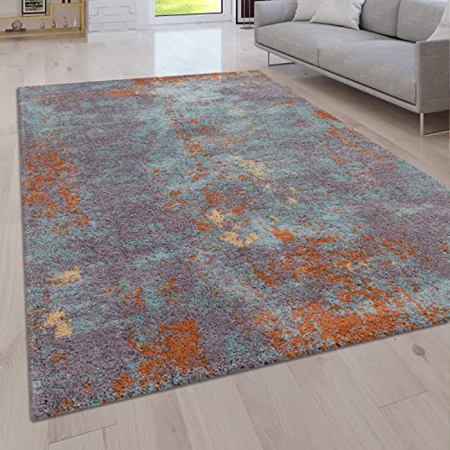 Paco Home Hochflor Teppich Wohnzimmer Schlafzimmer Moderne Vintage Optik Shaggy Abstraktes Muster, Grösse:160x220 cm, Farbe:Bunt 2 Paco Home Hochflor Teppich Wohnzimmer Schlafzimmer Moderne Vintage Optik Shaggy Abstraktes Muster, Grösse:160x220 cm, Farbe:Bunt 2 von Paco Home