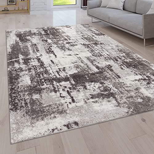 Paco Home Hochflor Teppich Wohnzimmer Schlafzimmer Moderne Vintage Optik Shaggy Abstraktes Muster, Grösse:80x150 cm, Farbe:Grau Paco Home Hochflor Teppich Wohnzimmer Schlafzimmer Moderne Vintage Optik Shaggy Abstraktes Muster, Grösse:80x150 cm, Farbe:Grau von Paco Home
