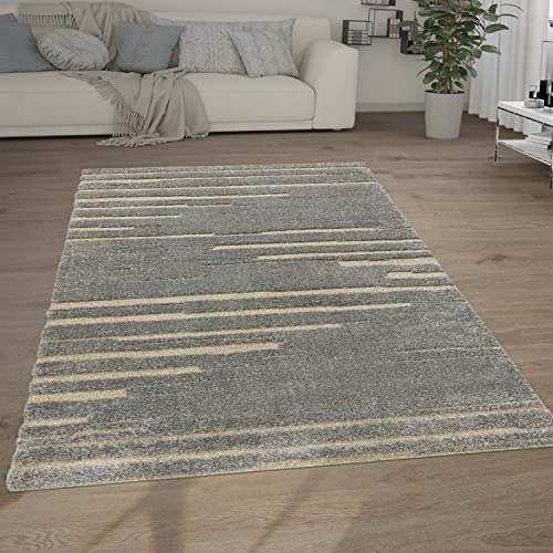 Paco Home Hochflor Teppich Wohnzimmer Shaggy 3D Optik Ethno Boho Vintage Look Weich, Grösse:80x150 cm, Farbe:Grau Paco Home Hochflor Teppich Wohnzimmer Shaggy 3D Optik Ethno Boho Vintage Look Weich, Grösse:80x150 cm, Farbe:Grau von Paco Home