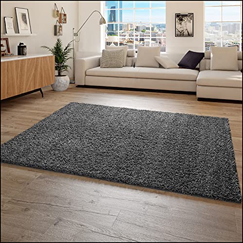 Paco Home Hochflor Teppich Wohnzimmer Shaggy Langflor Modern Einfarbig Ohne Muster, Grösse:230x320 cm, Farbe:Anthrazit Paco Home Hochflor Teppich Wohnzimmer Shaggy Langflor Modern Einfarbig Ohne Muster, Grösse:230x320 cm, Farbe:Anthrazit von Paco Home