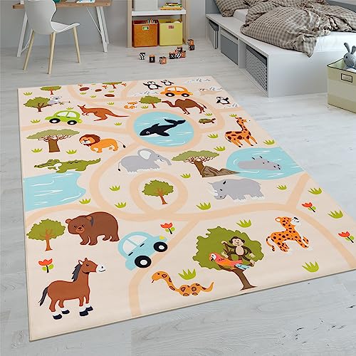 Paco Home Kinderteppich Teppich Kinderzimmer Spielteppich Junge Mädchen Modern rutschfest, Grösse:80x150 cm, Farbe:Bunt 2 Paco Home Kinderteppich Teppich Kinderzimmer Spielteppich Junge Mädchen Modern rutschfest, Grösse:80x150 cm, Farbe:Bunt 2 von Paco Home