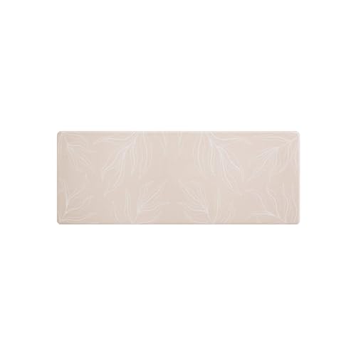Paco Home Küchenteppich Küchenmatte Küchenläufer PVC rutschfest Teppich Läufer Für Küche Fußmatte Verschiedene Muster, Farbe:Beige 1, Größe:45x120 cm von Paco Home