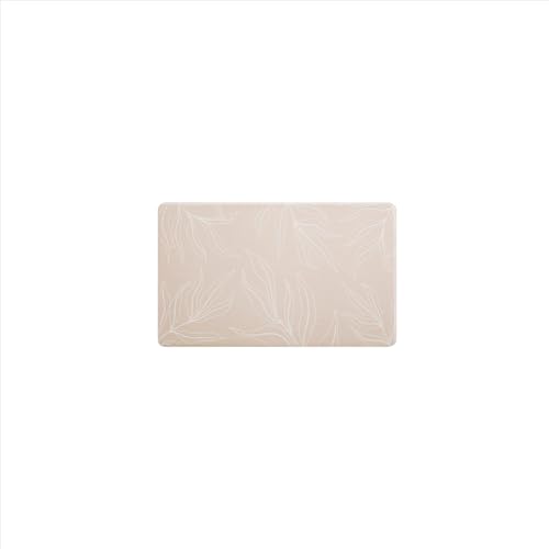 Paco Home Küchenteppich Küchenmatte Küchenläufer PVC rutschfest Teppich Läufer Für Küche Fußmatte Verschiedene Muster, Farbe:Beige 1, Größe:45x75 cm von Paco Home