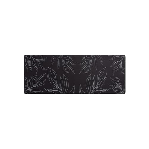 Paco Home Küchenteppich Küchenmatte Küchenläufer PVC rutschfest Teppich Läufer Für Küche Fußmatte Verschiedene Muster, Farbe:Schwarz 1, Größe:45x120 cm von Paco Home
