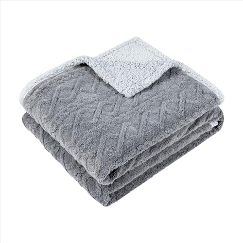 Paco Home Kuscheldecke Flauschig Decke Sofa Sherpa Sofaüberwurf Couchdecke Wohndecke Wohnzimmerdecke Wendbar Skandi, Farbe:Anthrazit 2, Größe:200x240cm von Paco Home