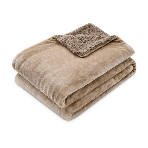 Paco Home Kuscheldecke Flauschig Decke Sofa Sherpa Sofaüberwurf Couchdecke Wohndecke Wohnzimmerdecke Wendbar Skandi, Farbe:Braun 1, Größe:200x240cm von Paco Home