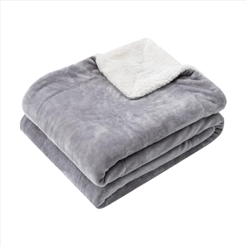 Paco Home Kuscheldecke Flauschig Decke Sofa Sherpa Sofaüberwurf Couchdecke Wohndecke Wohnzimmerdecke Wendbar Skandi, Farbe:Grau 1, Größe:150x200cm von Paco Home