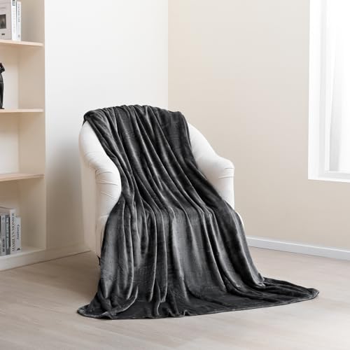 Paco Home Kuscheldecke Fleecedecke Flauschige Decke Wohndecke Warm Couch Bett Sofadecke Wohn- & Kuscheldecken Überwurf, Farbe:Anthrazit, Größe:150x200cm von Paco Home