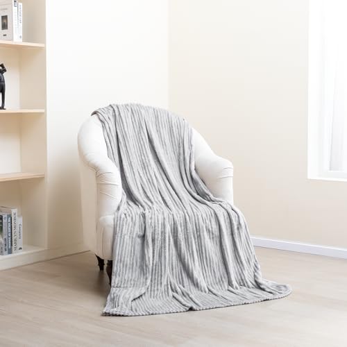 Paco Home Kuscheldecke Flauschig Wohnzimmerdecke Überwurfdecke Kuschelige Couchdecke Bett Weiche Decke Wohndecke Sofa, Farbe:Grau, Größe:150x200cm von Paco Home