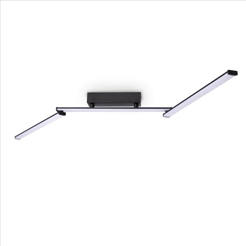 Paco Home LED Lampe Deckenleuchte Deckenlampe Deko Wohnzimmer Schlafzimmer Esszimmer Wohnzimmerlampe Modern Stylisch, Lampenart:Typ 3, Farbe:Schwarz von Paco Home