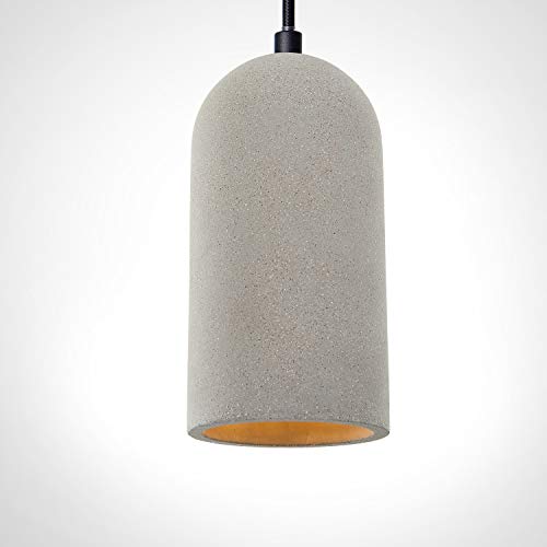 Paco Home Pendelleuchte, E27, Lampe Für Wohnzimmer Esszimmer Küche, Höhenverstellbar, Farbe: Beton-Stein-Grau, Leuchtmittel: ohne Leuchtmittel von Paco Home