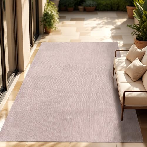 Paco Home Outdoor Teppich Flachgewebe Sisaloptik Modern Einfarbig meliert wetterfest & pflegeleicht Küchenteppich Ideal für Terrasse Balkon Garten, Grösse:300x400 cm, Farbe:Pink Paco Home Outdoor Teppich Flachgewebe Sisaloptik Modern Einfarbig meliert wetterfest & pflegeleicht Küchenteppich Ideal für Terrasse Balkon Garten, Grösse:300x400 cm, Farbe:Pink von Paco Home