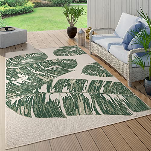 Paco Home Outdoor Teppich Wetterfest Flur Balkon Palmen Dschungel Florales Boho Muster Grün, Grösse:80x150 cm, Farbe:Grün 12 Paco Home Outdoor Teppich Wetterfest Flur Balkon Palmen Dschungel Florales Boho Muster Grün, Grösse:80x150 cm, Farbe:Grün 12 von Paco Home