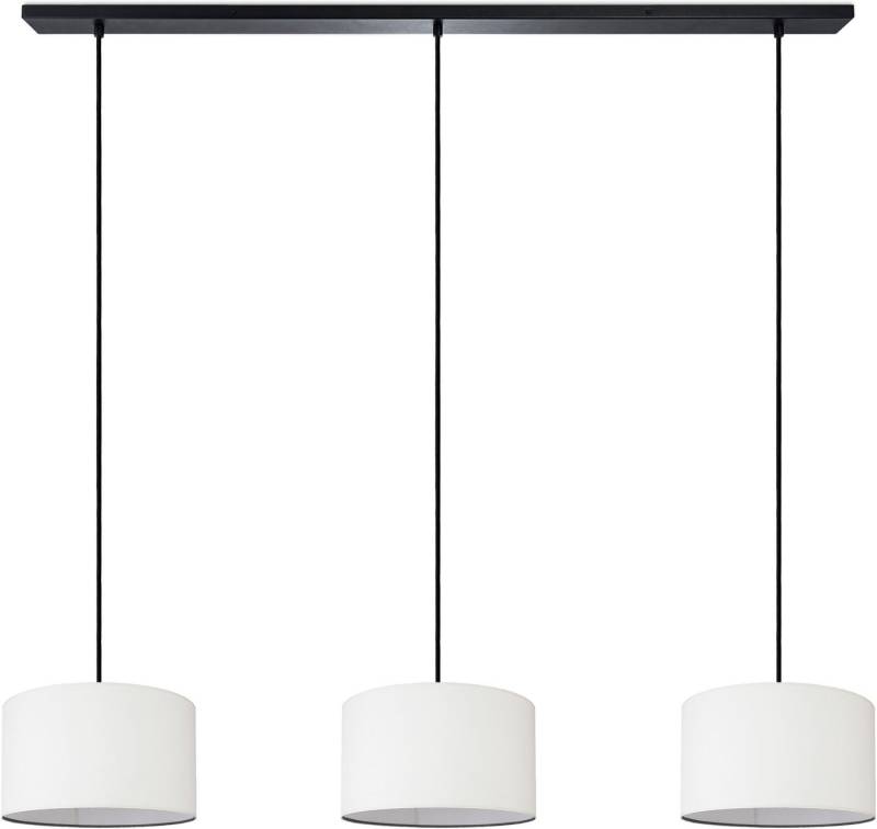 Paco Home Pendelleuchte HUGO CANVAS UNI COLOR, ohne Leuchtmittel, Pendelleuchte Wohnzimmer Hängelampe Esszimmer Lampenschirm E27 Uni von Paco Home
