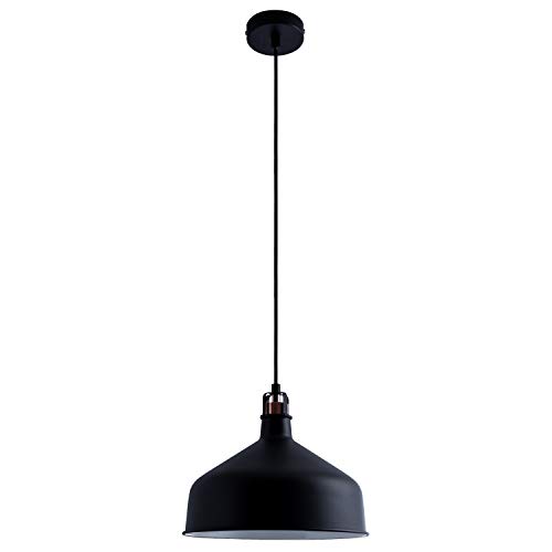 Paco Home Pendelleuchte Küchenlampe Pendellampe Hängend Hängelampe Esszimmer Esstischlampe Industrial 1,5m Textilkabel E27 Modern Metall Bar von Paco Home