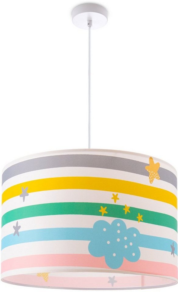 Paco Home Pendelleuchte Tweet 462, ohne Leuchtmittel, Lampe Kinderzimmer Babyzimmer Deckenlampe Streifen Regenbogen E27 Paco Home Pendelleuchte Tweet 462, ohne Leuchtmittel, Lampe Kinderzimmer Babyzimmer Deckenlampe Streifen Regenbogen E27 von Paco Home