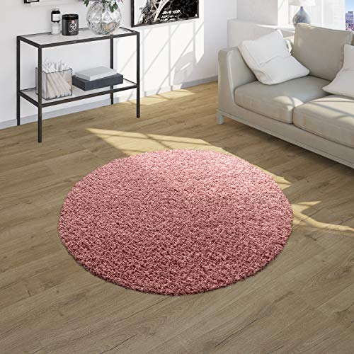 Paco Home Shaggy Teppich Hochflor Langflor Teppiche Hochwertig Pastell Uni Versch. Farben, Grösse:Ø 160 cm Rund, Farbe:Pink Paco Home Shaggy Teppich Hochflor Langflor Teppiche Hochwertig Pastell Uni Versch. Farben, Grösse:Ø 160 cm Rund, Farbe:Pink von Paco Home