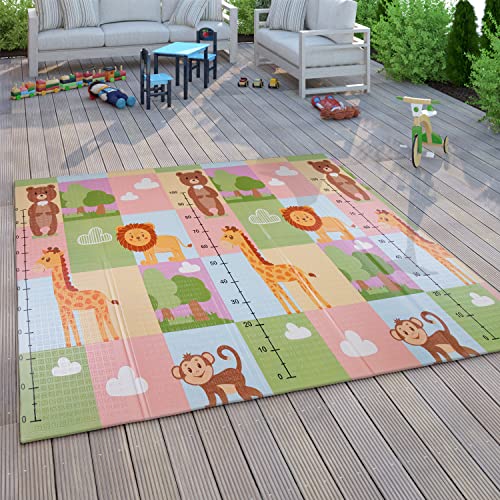 Paco Home Spielmatte Krabbelmatte Baby Kinder Matte Faltbar Abwischbar Wendbar Tier Motiv, Grösse:180x200 cm, Farbe:Bunt 2 Paco Home Spielmatte Krabbelmatte Baby Kinder Matte Faltbar Abwischbar Wendbar Tier Motiv, Grösse:180x200 cm, Farbe:Bunt 2 von Paco Home