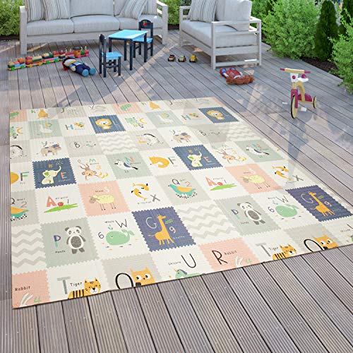Paco Home Spielmatte Krabbelmatte Baby Kinder Matte Faltbar Abwischbar Wendbar Tier Motiv, Grösse:180x200 cm, Farbe:Weiß Paco Home Spielmatte Krabbelmatte Baby Kinder Matte Faltbar Abwischbar Wendbar Tier Motiv, Grösse:180x200 cm, Farbe:Weiß von Paco Home