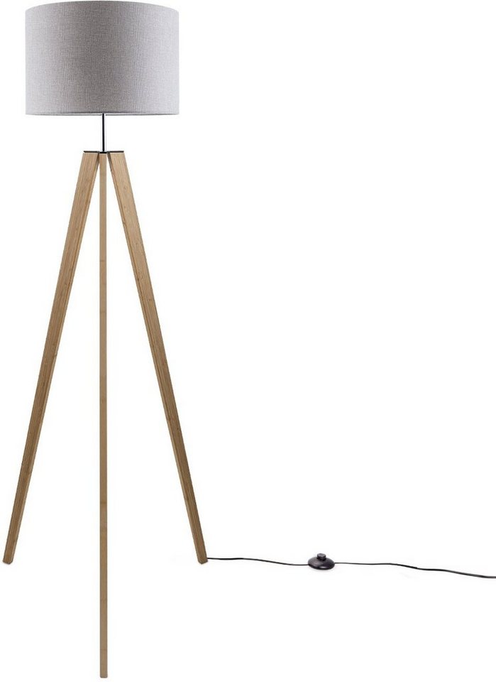 Paco Home Stehlampe Canvas uni Color, ohne Leuchtmittel, Stehlampe Vintage Fuß LED Lampe Wohnzimmer Skandinavischer Stil E27 Paco Home Stehlampe Canvas uni Color, ohne Leuchtmittel, Stehlampe Vintage Fuß LED Lampe Wohnzimmer Skandinavischer Stil E27 von Paco Home